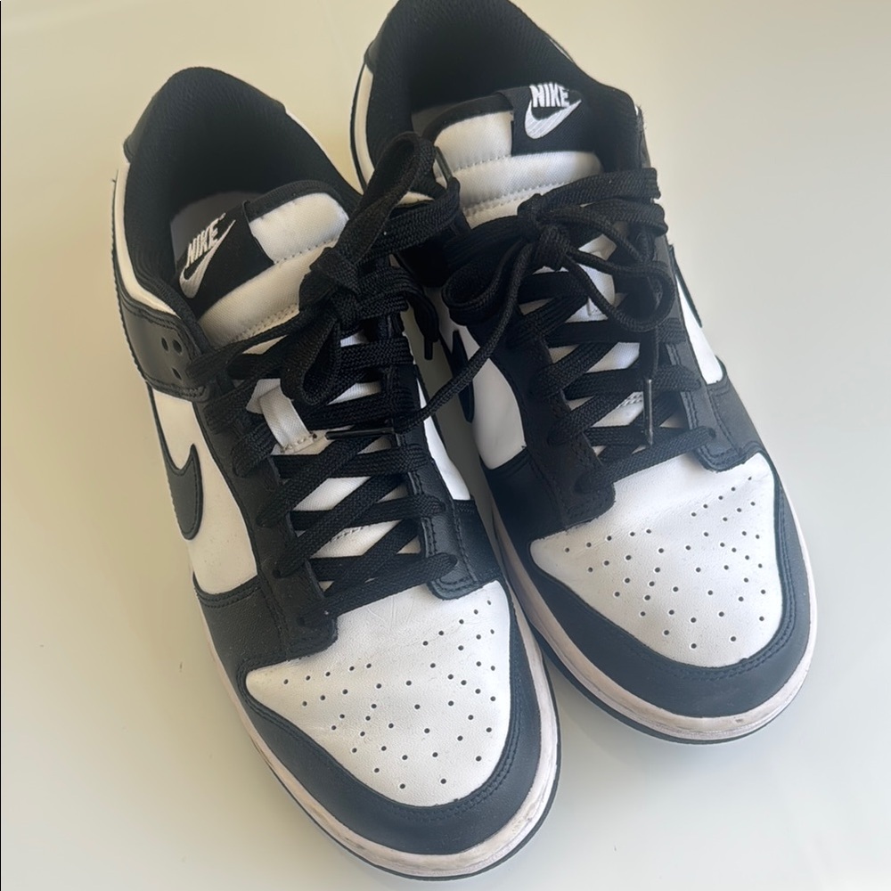 Nike Black and White Dunk Sneakers